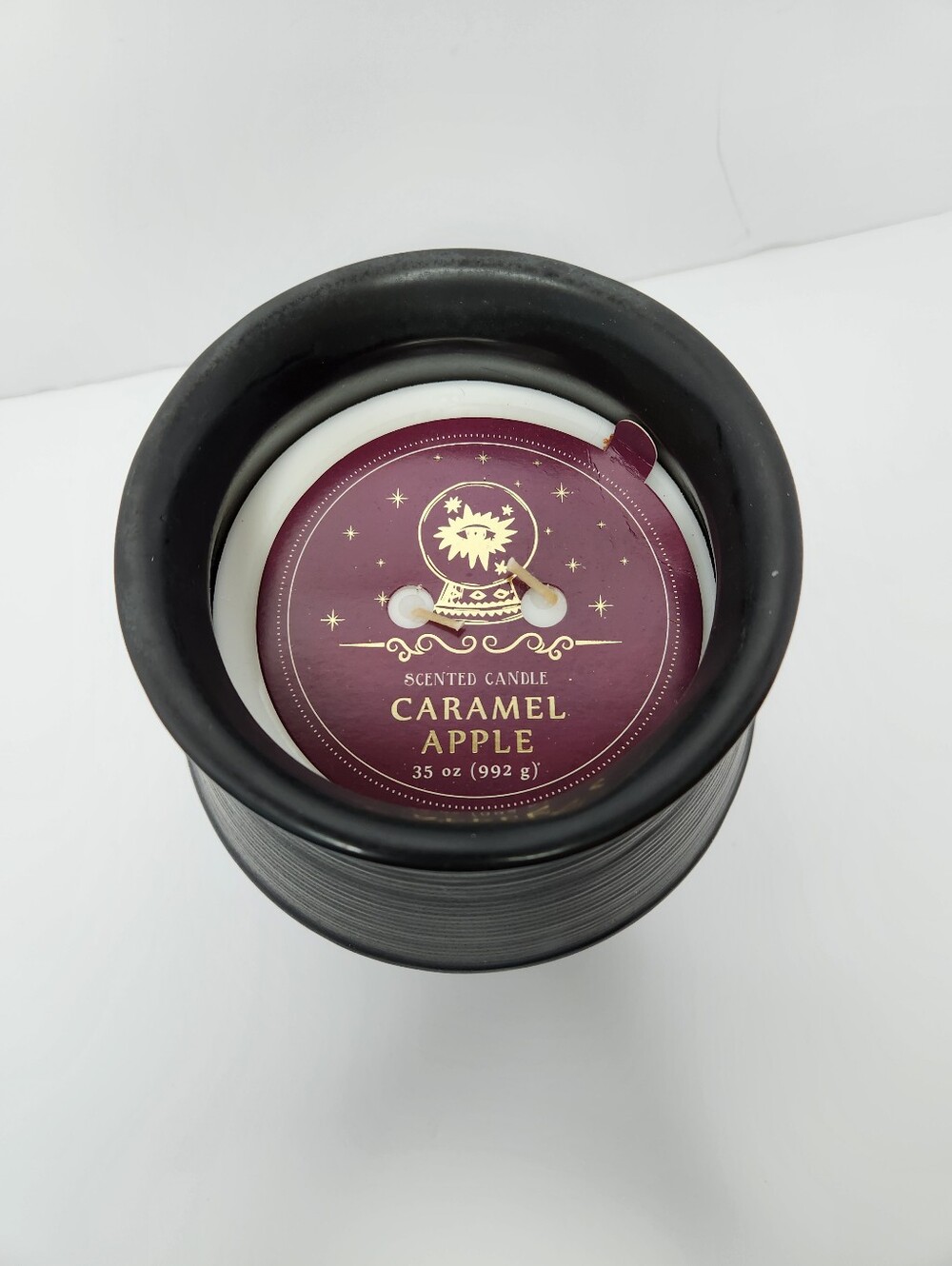 Caramel Apple Scented Candle In A Cauldron Shaped Holder - Halloween